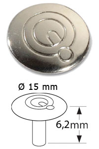 Q-cap (A) LS (6,2mm, SS316), polished, 100 pack