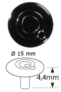 Q-cap (A) colour NS (4,2mm, SS316), 100-pack
