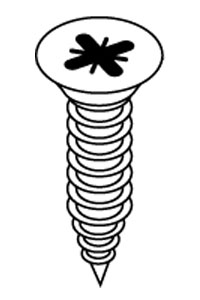 tapping screw (A4, SS316), 1000-pack